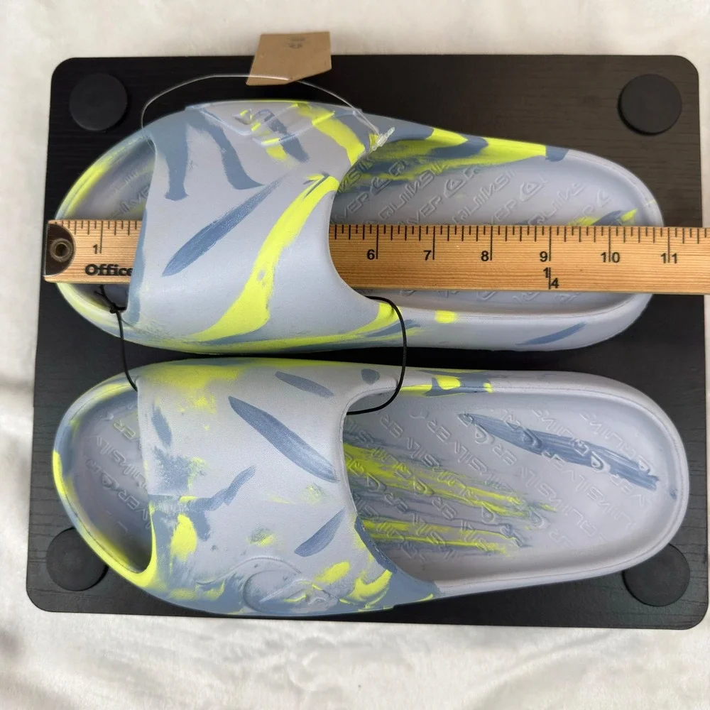 Quiksilver Cloudbreak Tie-Dye Slide Sandals Comfort Cushioned Beach Mens 9 New